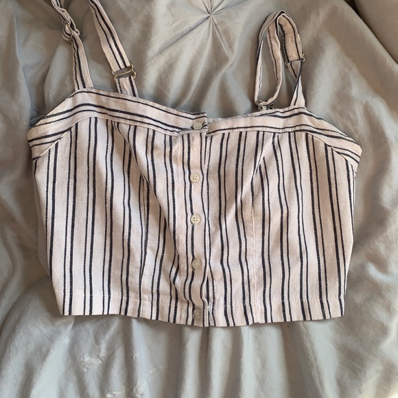 Brandy Melville stripped cropped tank - Picture 2 of 2